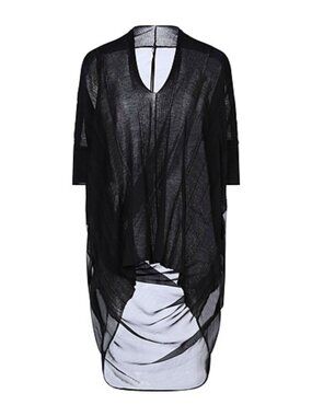 Masnada V-neck long-sleeve blouse